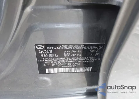 2018 Hyundai Elantra Value Edition from USA, damaged, VIN 5NPD84LF3JH372938